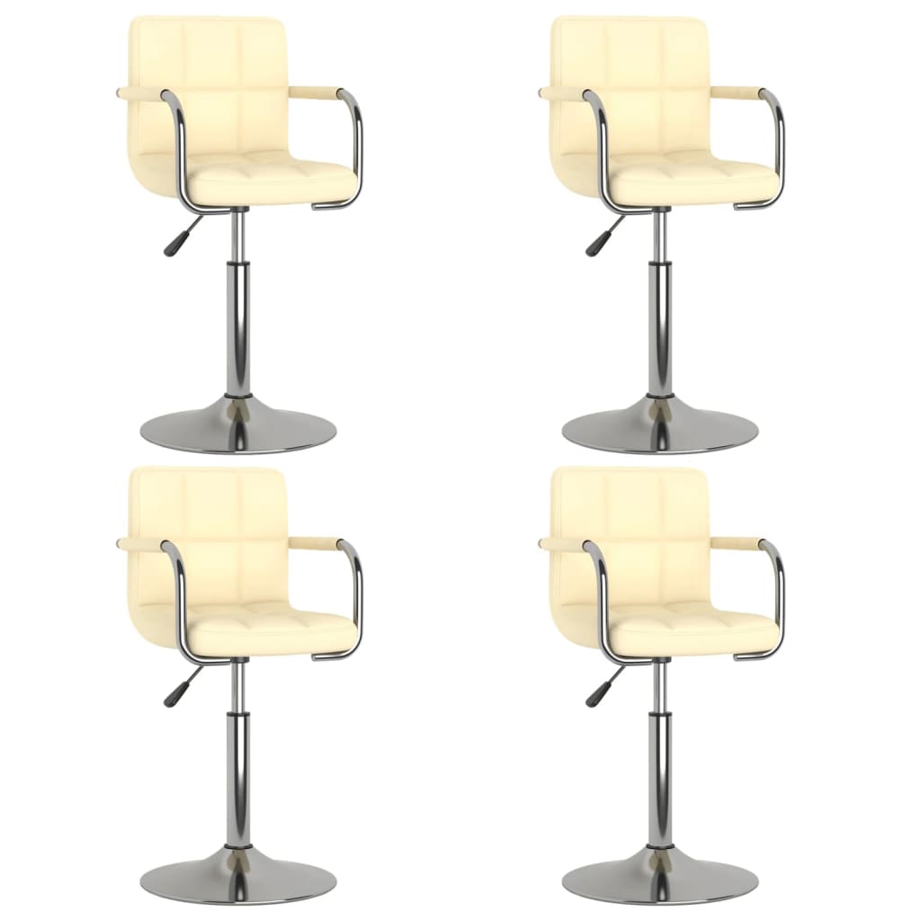 Esszimmerstühle 4 Stk. Drehbar Kunstleder