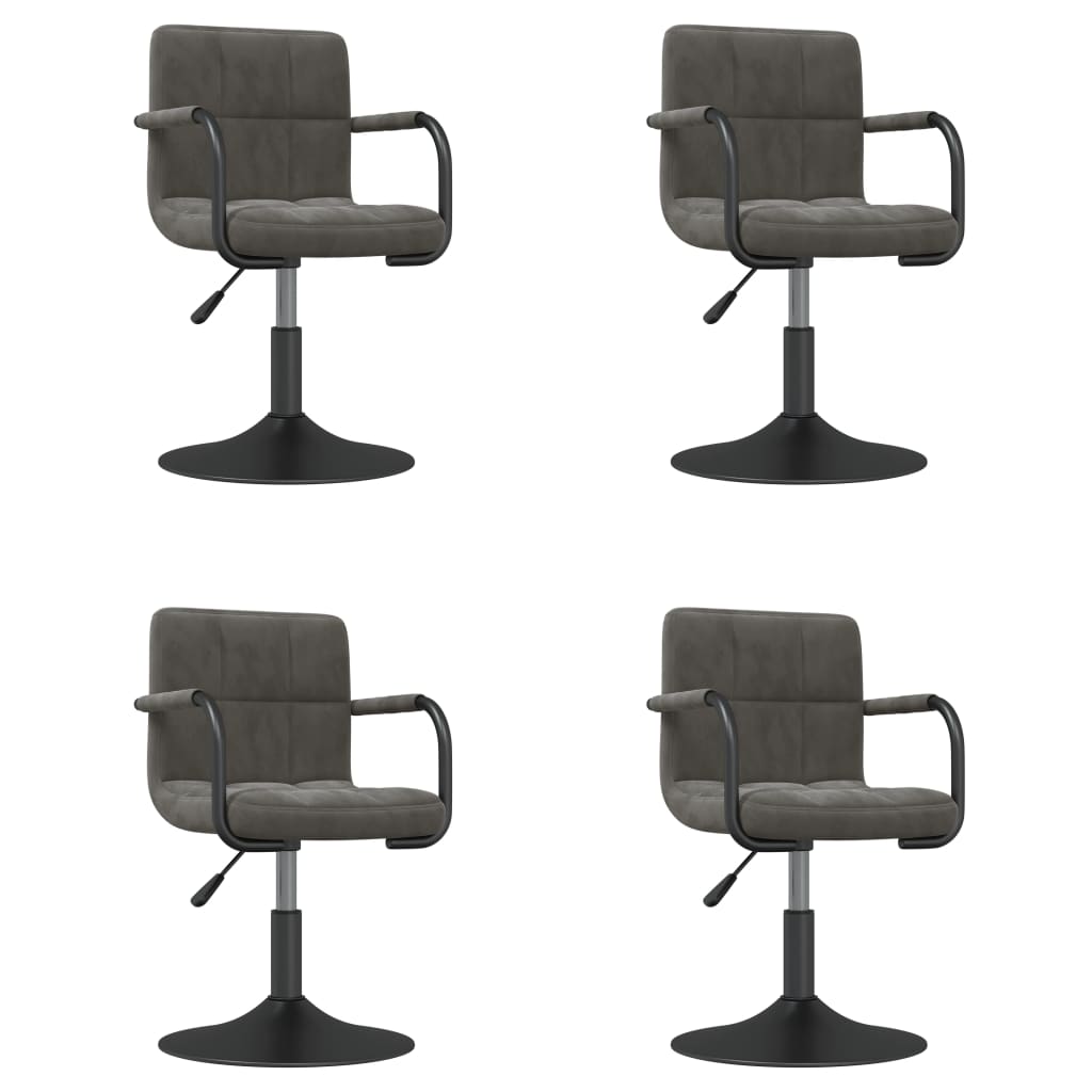 Esszimmerstühle 4 Stk. Drehbar Samt