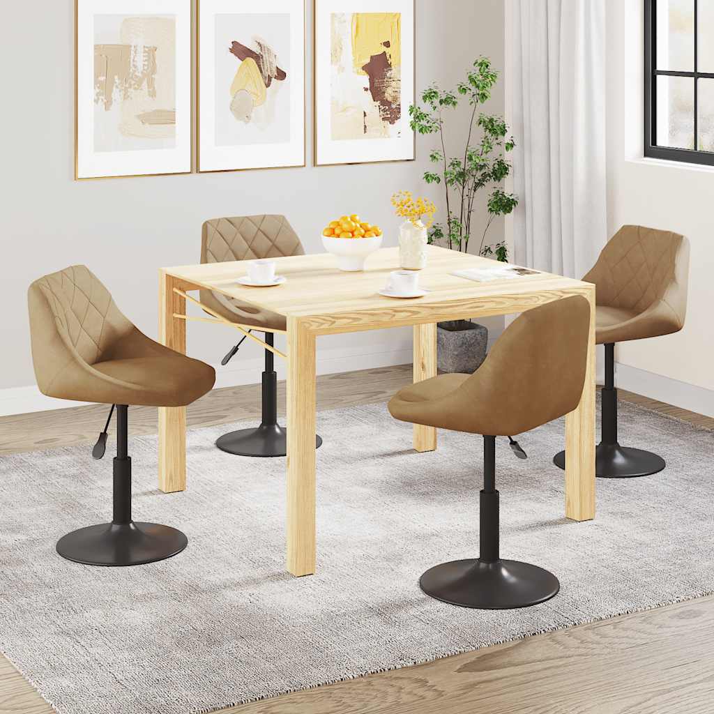 Esszimmerstühle 4 Stk. Drehbar Samt