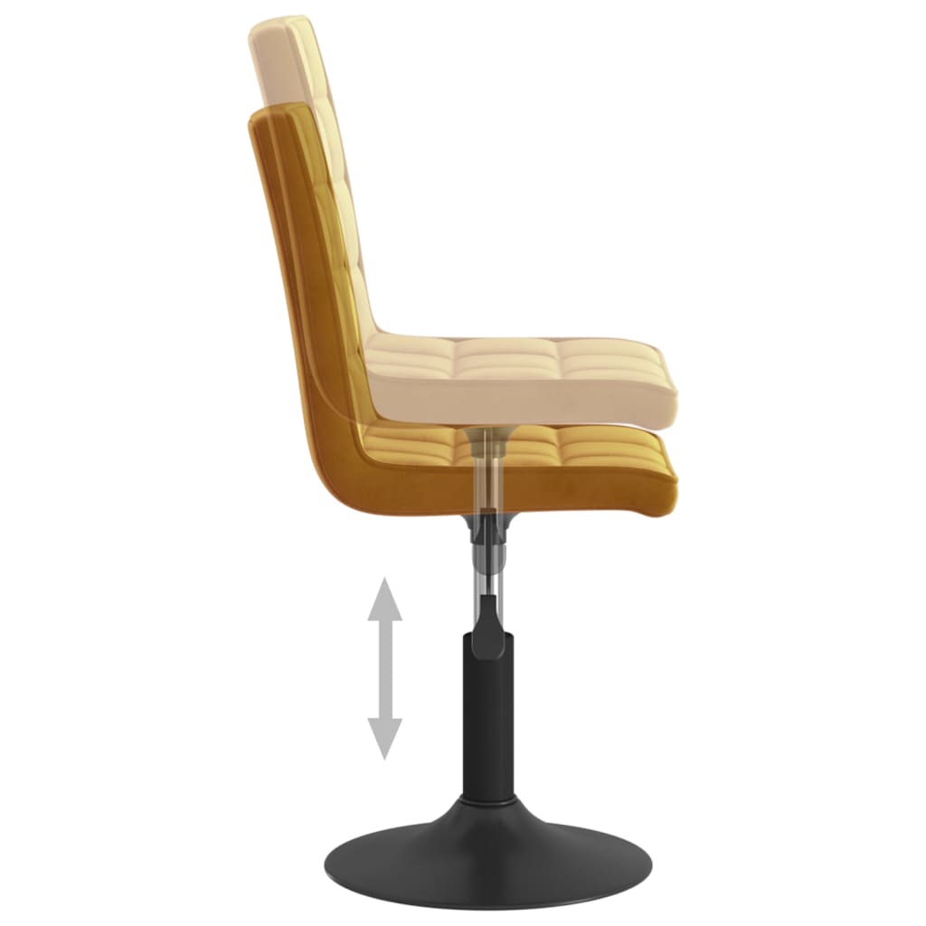 Esszimmerstühle 6 Stk. Drehbar Samt