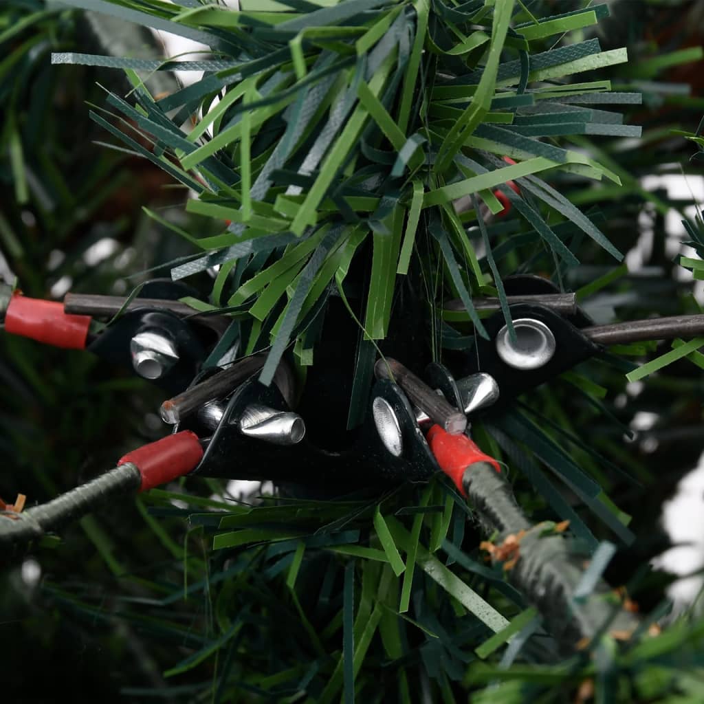 Weihnachtsbaum Mit Beleuchtung Und Kiefernzapfen 195 Cm Pvc&Pe