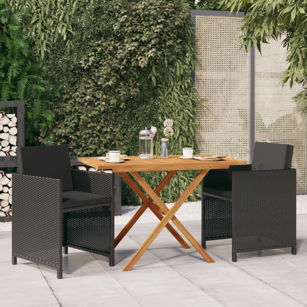 3-Tlg. Garten-Essgruppe Mit Kissen