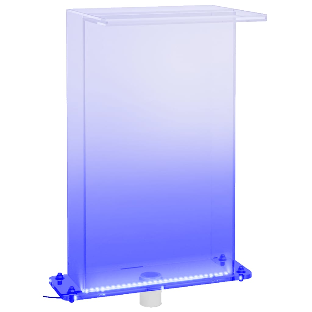 Wasserfall-Element Mit Rgb-Leds Acryl 51 Cm