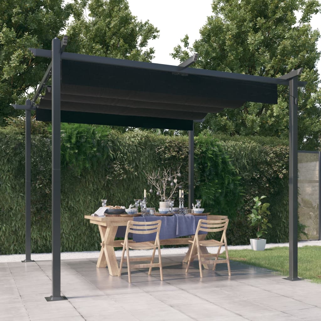Pavillon Mit Ausziehbarem Dach 3X3 M