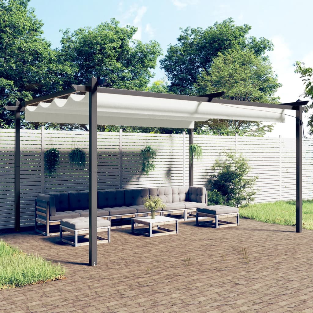 Pavillon Mit Ausziehbarem Dach 3X3 M