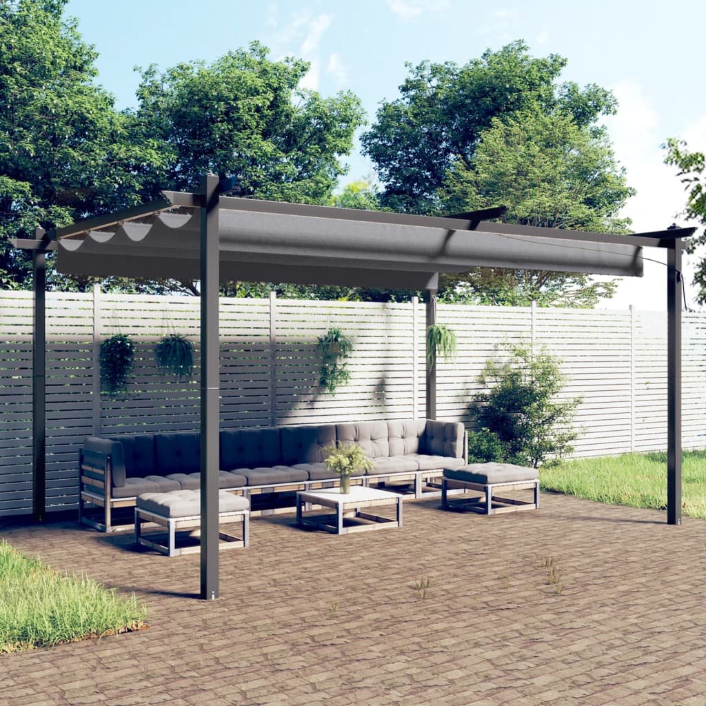 Pavillon Mit Ausziehbarem Dach 3X3 M