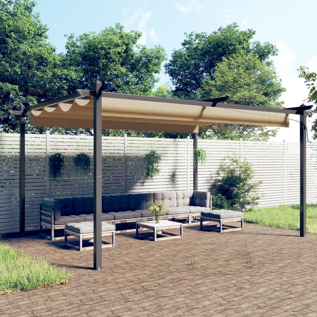 Pavillon Mit Ausziehbarem Dach 3X3 M
