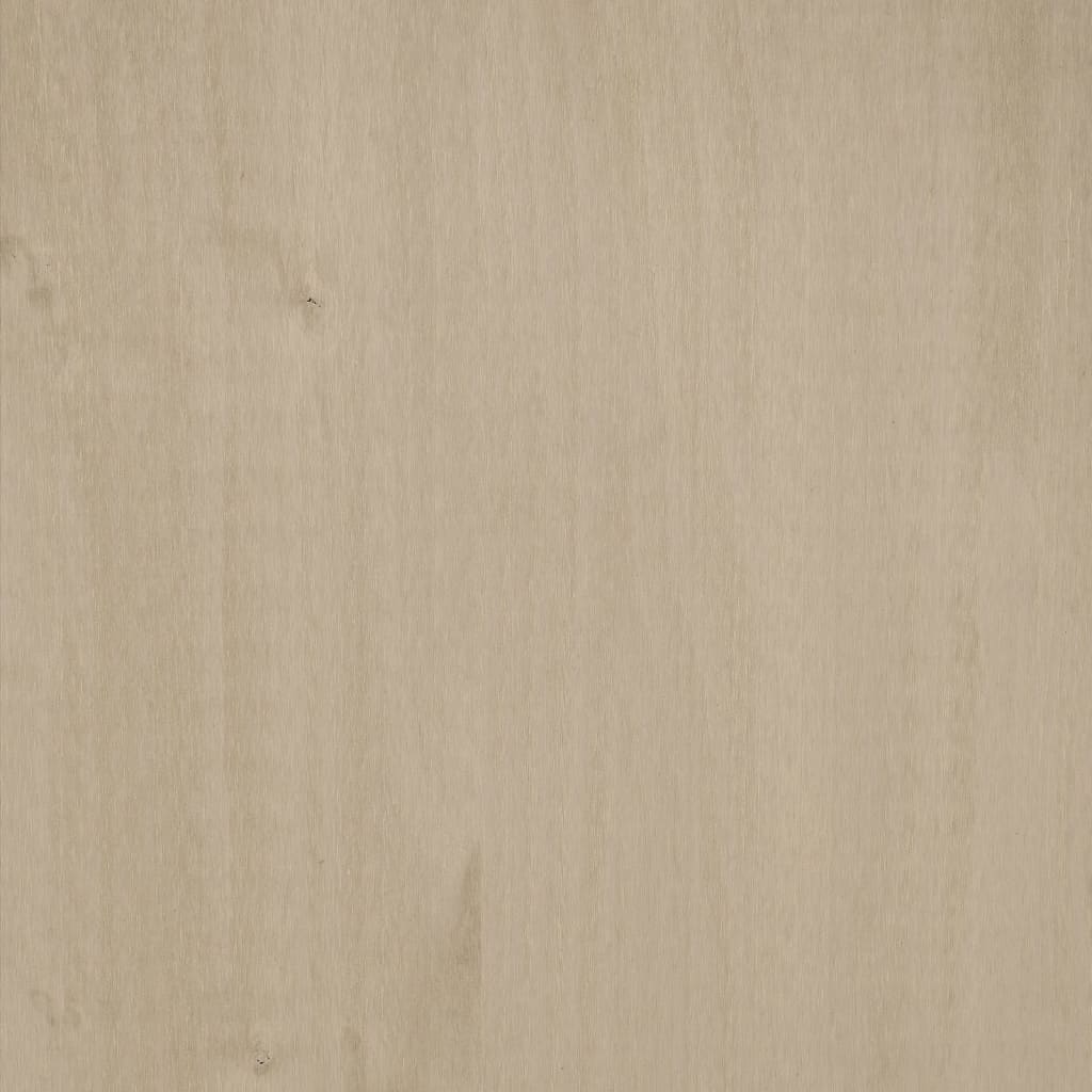 Schuhschrank Hamar 59,5X35X117 Cm Massivholz Kiefer Honigbraun