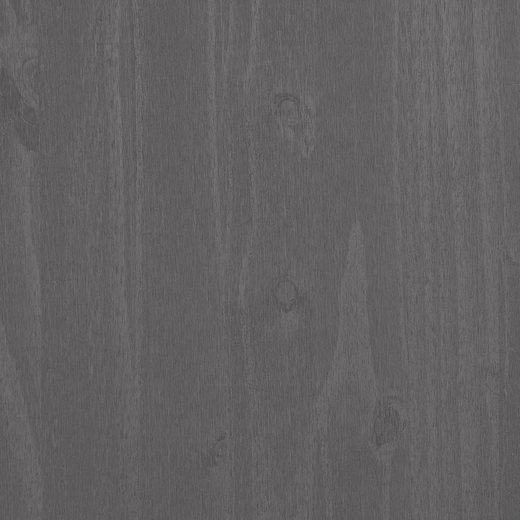 Schuhschrank Hamar 59,5X35X117 Cm Massivholz Kiefer Hellgrau