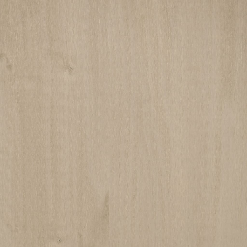 Schuhschrank Hamar 85X40X108 Cm Massivholz Kiefer Honigbraun
