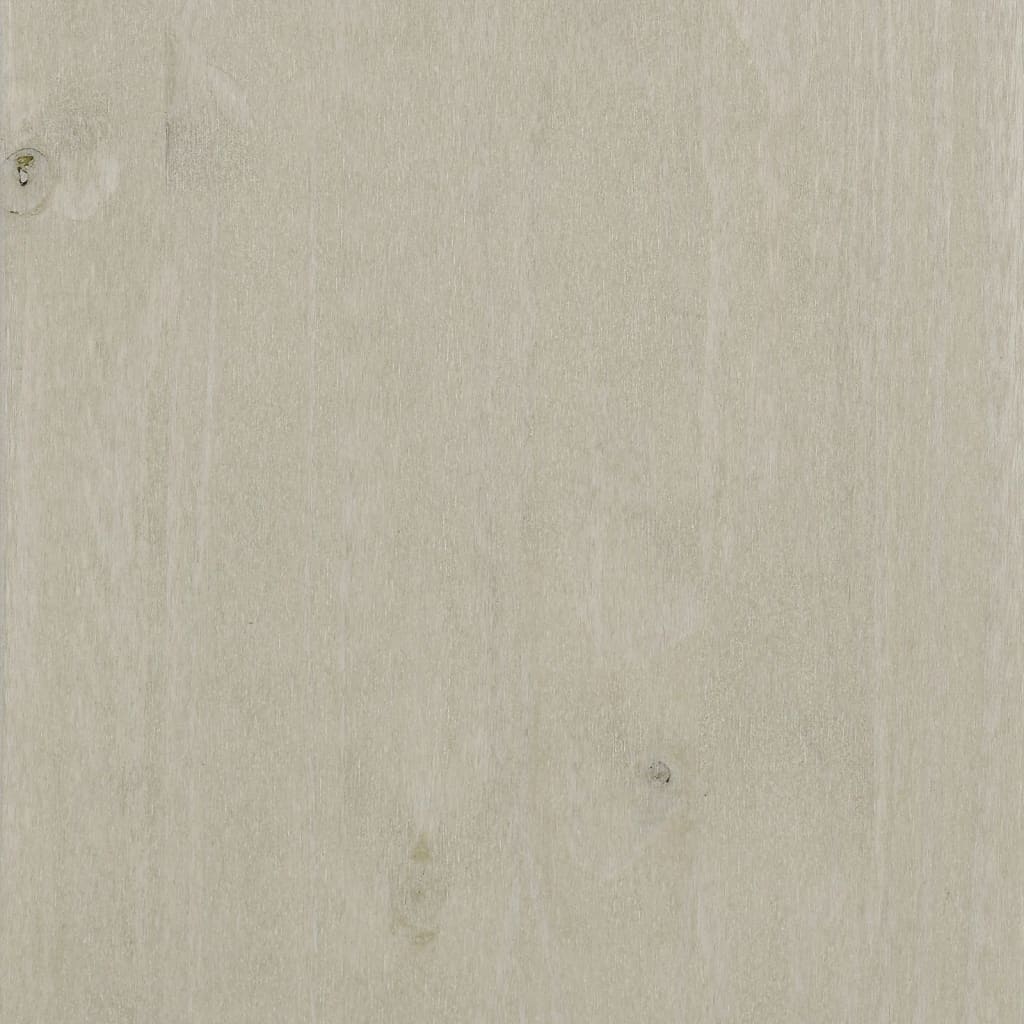 Schuhschrank Hamar 85X40X108 Cm Massivholz Kiefer Weiß