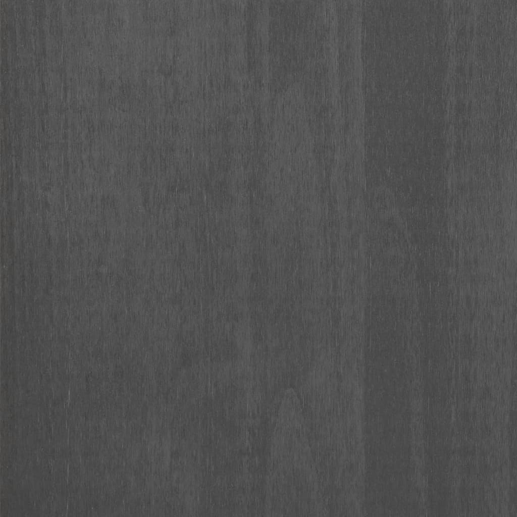 Schuhschrank Hamar 85X40X108 Cm Massivholz Kiefer Dunkelgrau