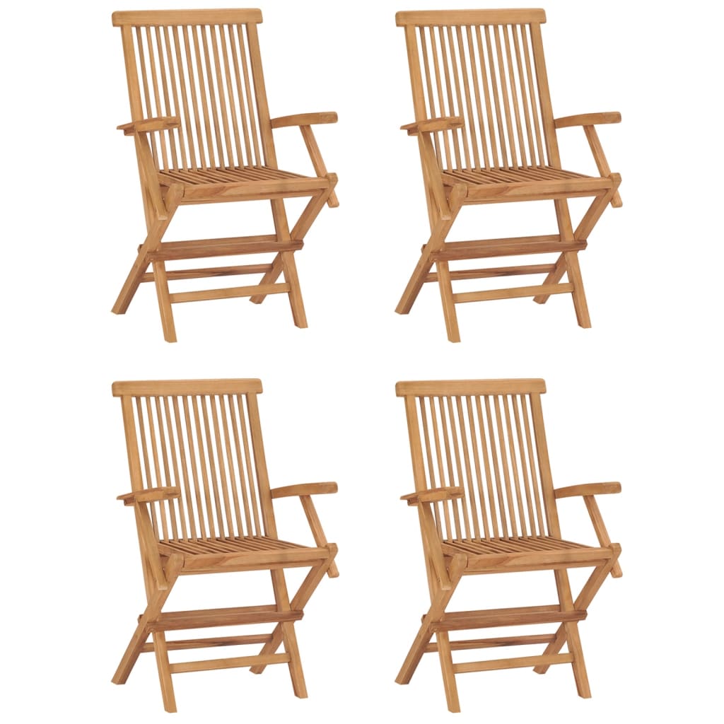 5-Tlg. Garten-Essgruppe Klappbar Massivholz Teak