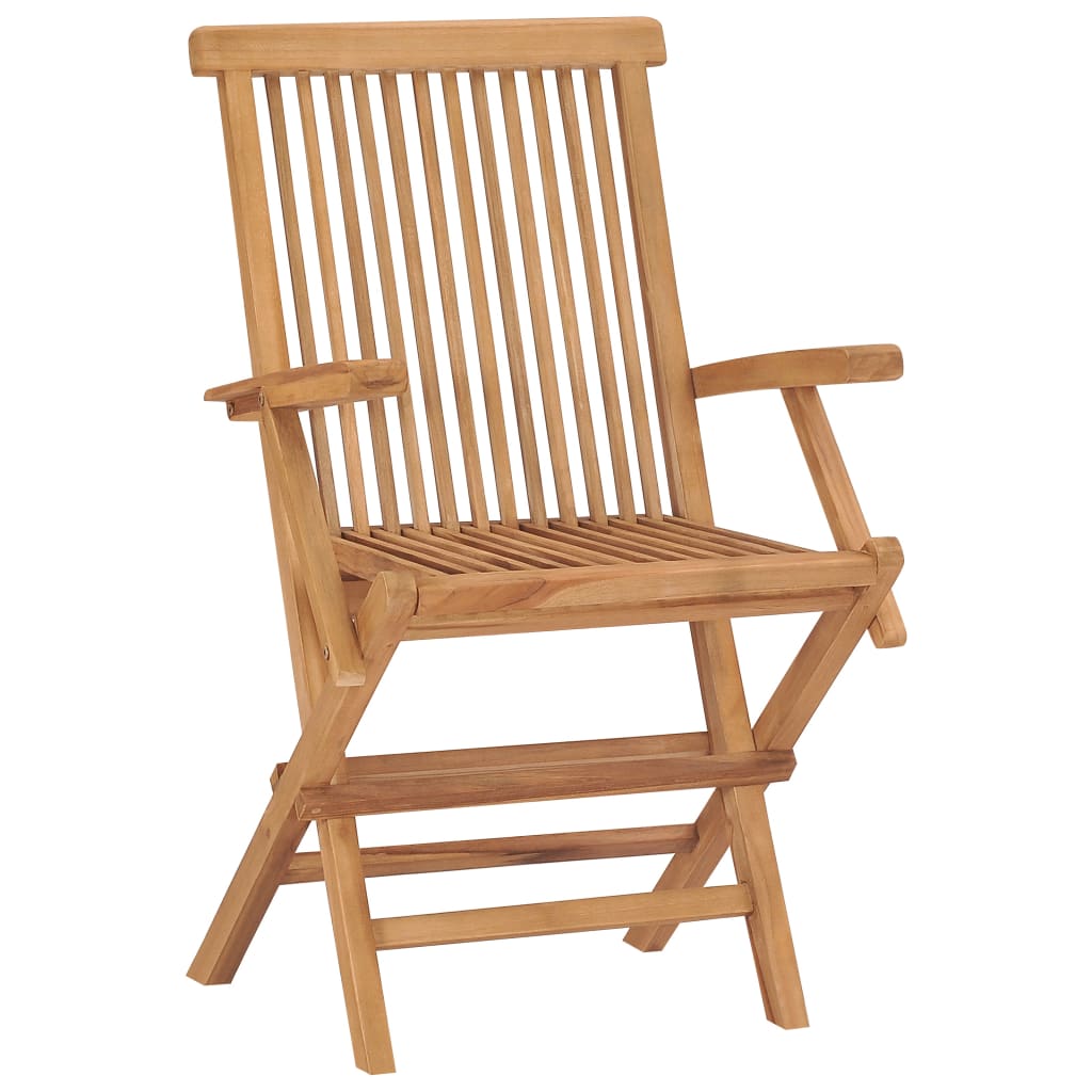 5-Tlg. Garten-Essgruppe Klappbar Massivholz Teak