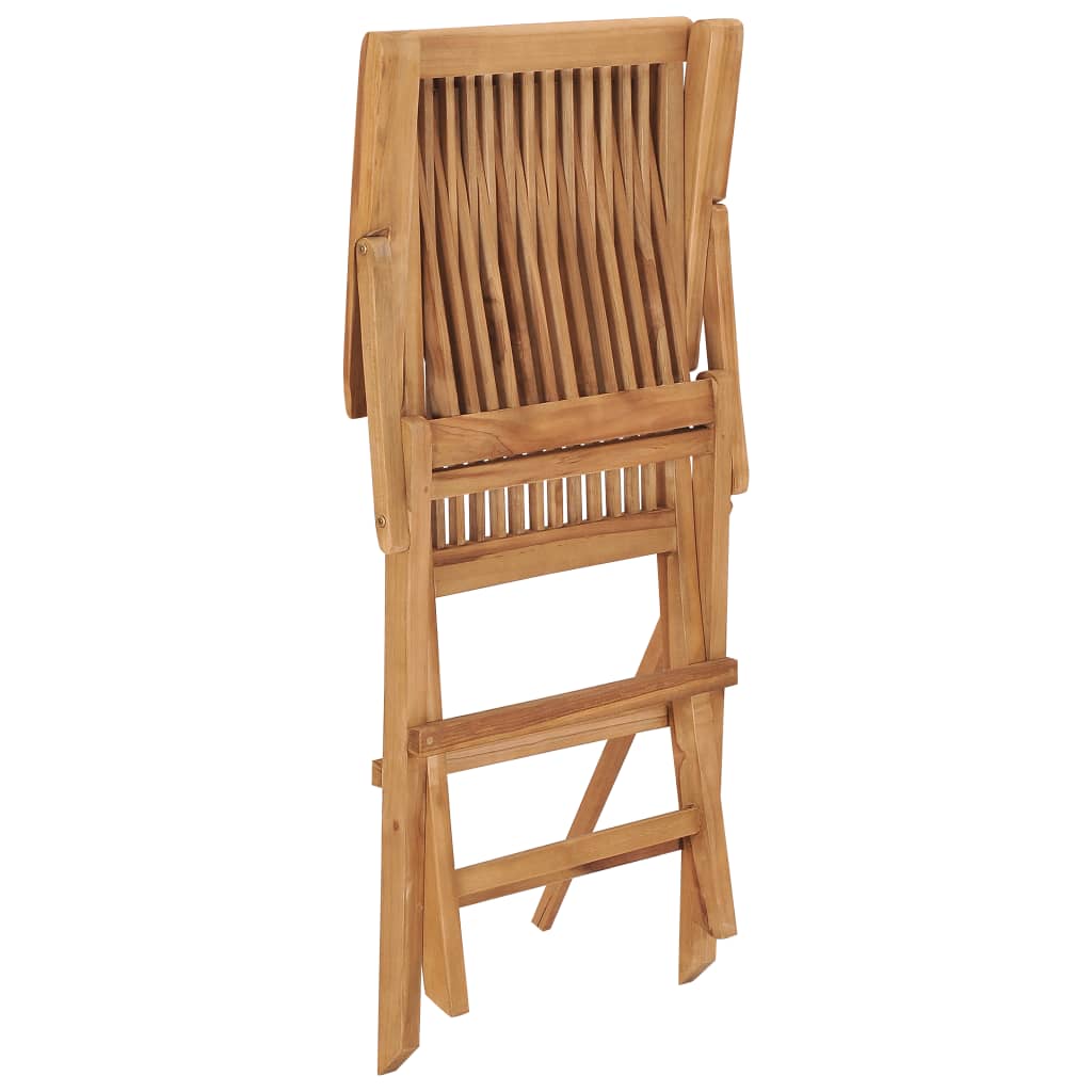 5-Tlg. Garten-Essgruppe Klappbar Massivholz Teak