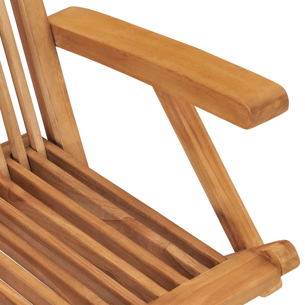 5-Tlg. Garten-Essgruppe Klappbar Massivholz Teak