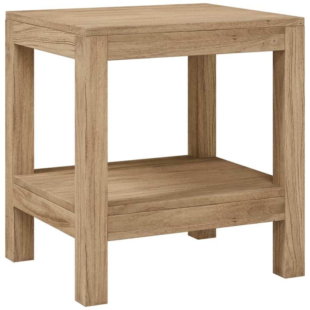 Badezimmer-Beistelltisch 45X35X45 Cm Massivholz Teak Rosa