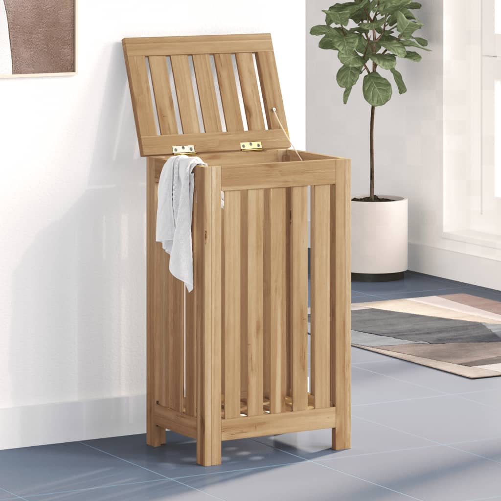 Wäschebehälter Massivholz Teak