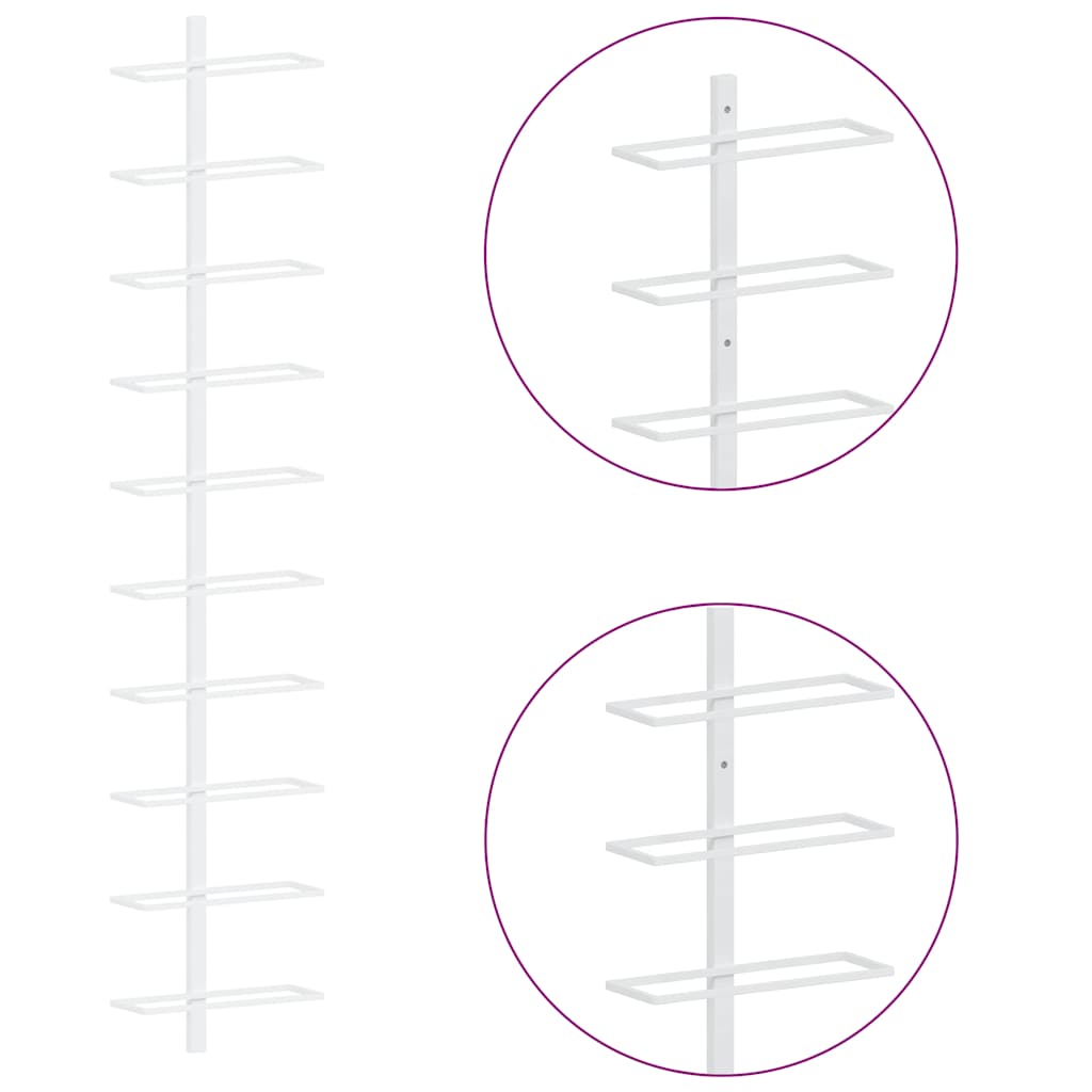Wand-Weinregal Für 10 Flaschen Metall