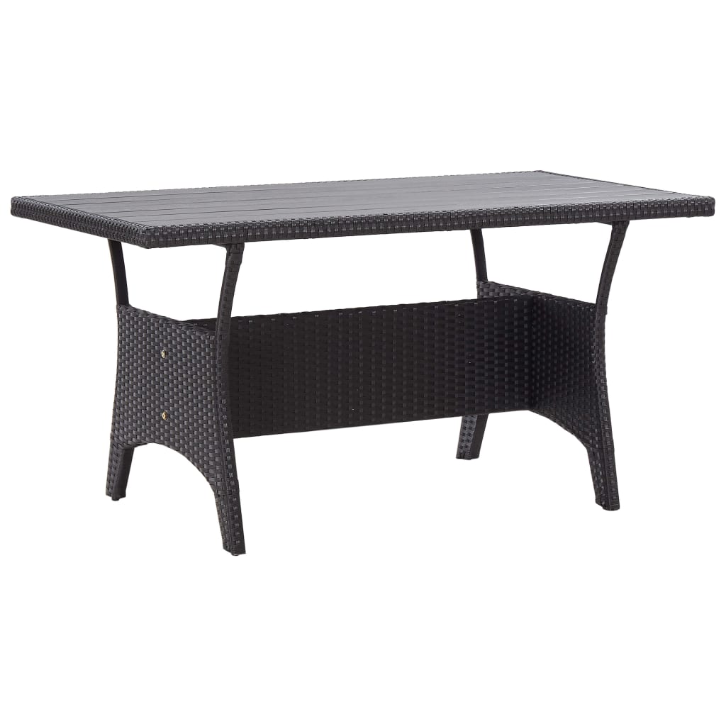 3-Tlg. Garten-Essgruppe Mit Kissen Poly Rattan