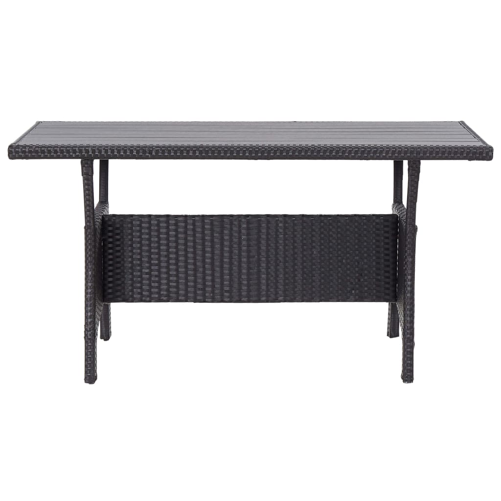 3-Tlg. Garten-Essgruppe Mit Kissen Poly Rattan