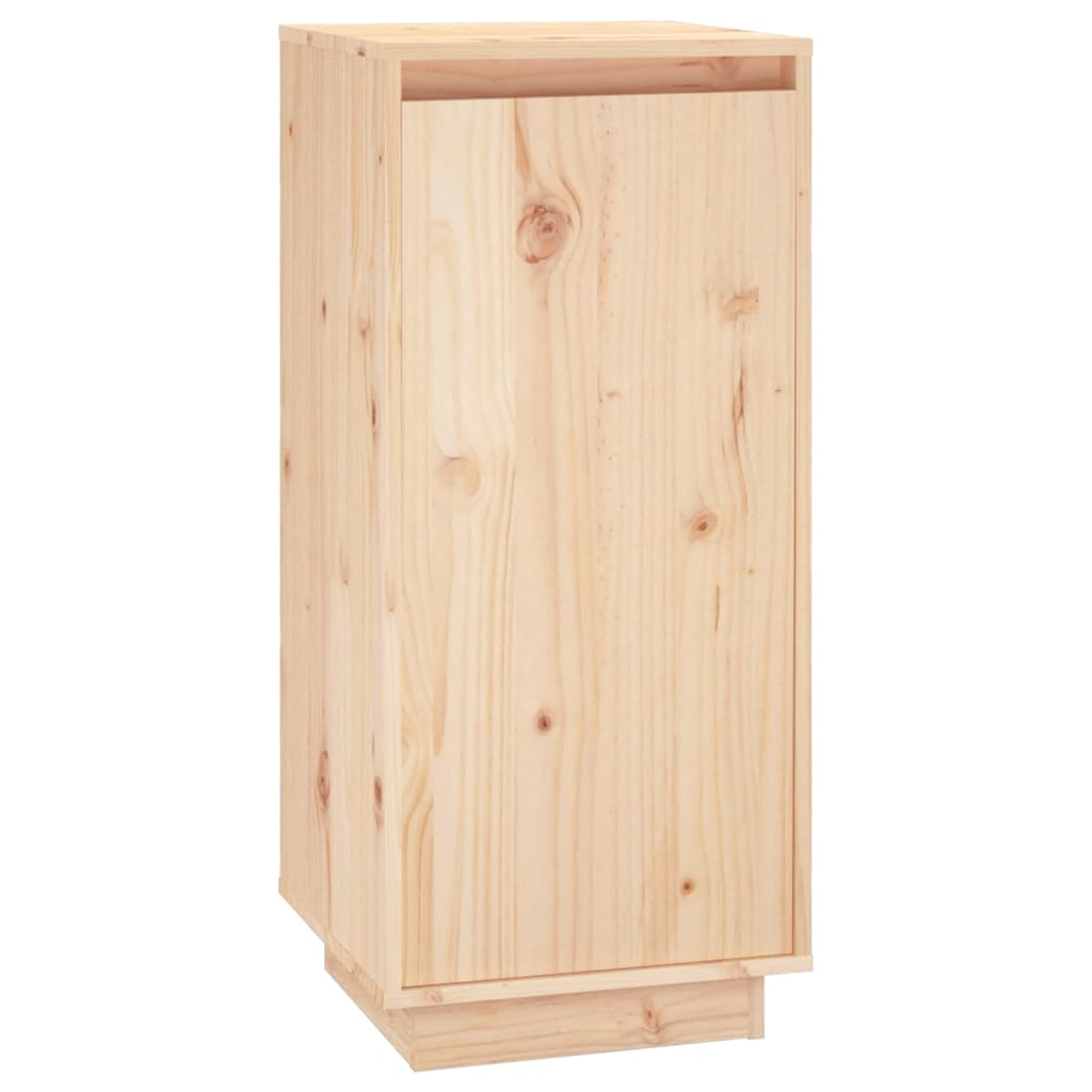 Schuhschrank 35X35X80 Cm Massivholz Kiefer Natur