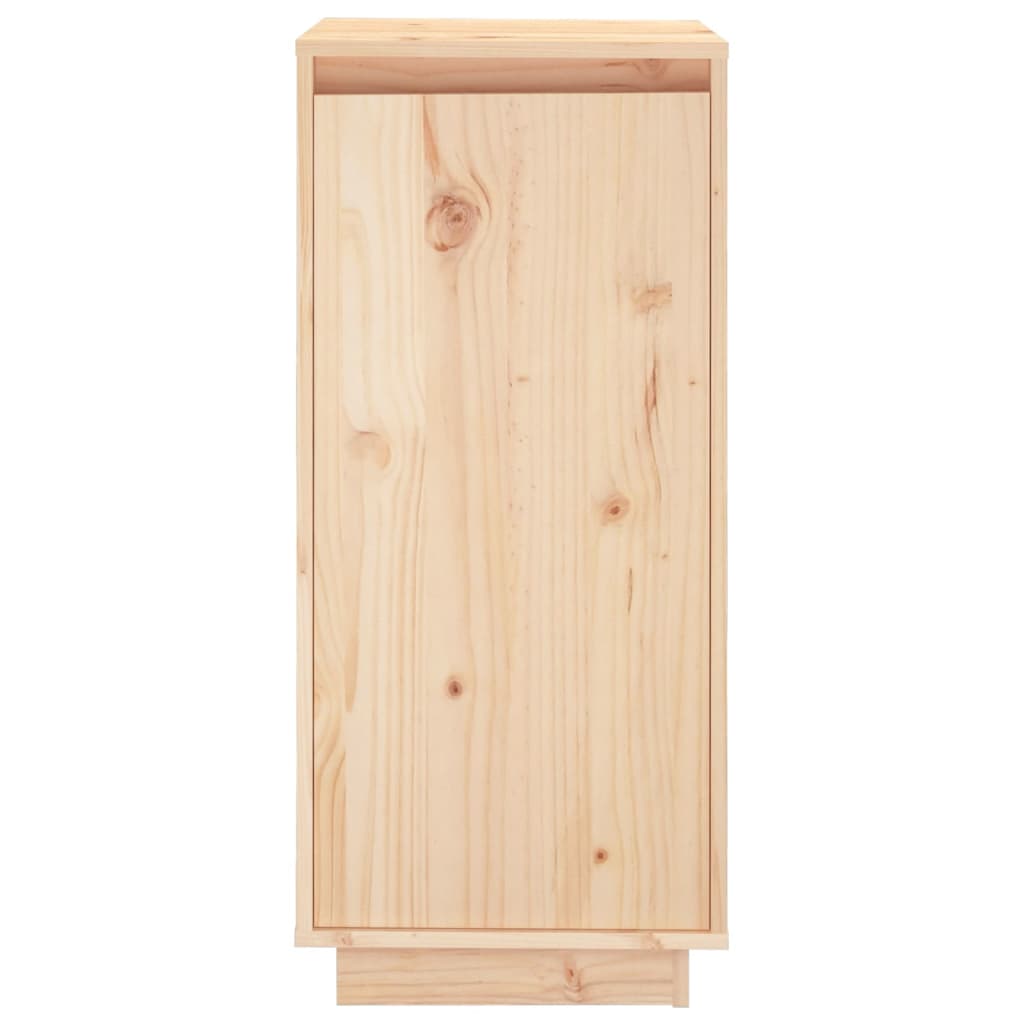 Schuhschrank 35X35X80 Cm Massivholz Kiefer Natur