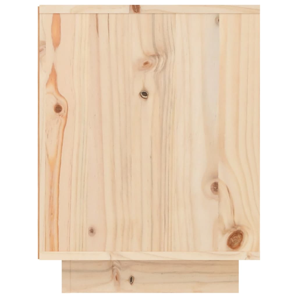 Schuhregal 60X34X45 Cm Massivholz Kiefer Natur