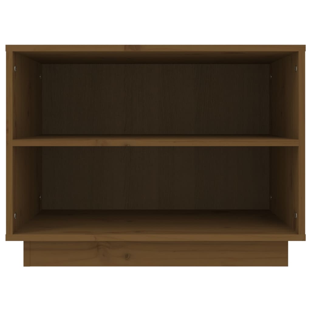 Schuhschrank 60X34X45 Cm Massivholz Kiefer Honigbraun