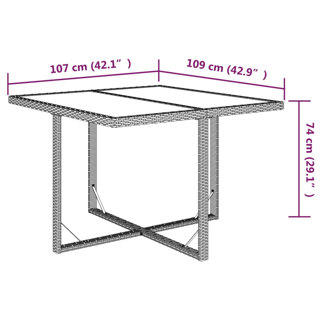 5-Tlg. Garten-Essgruppe Mit Kissen Poly Rattan