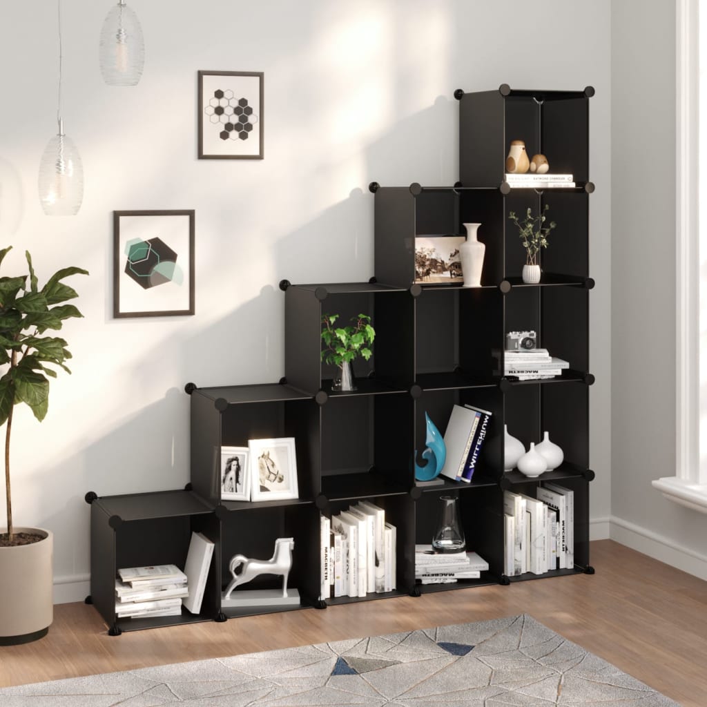 Regalsystem Mit 9 Würfeln Pp Schwarz