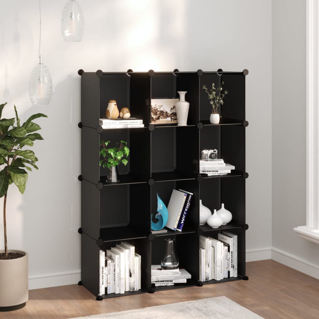 Regalsystem Mit 9 Würfeln Pp Schwarz