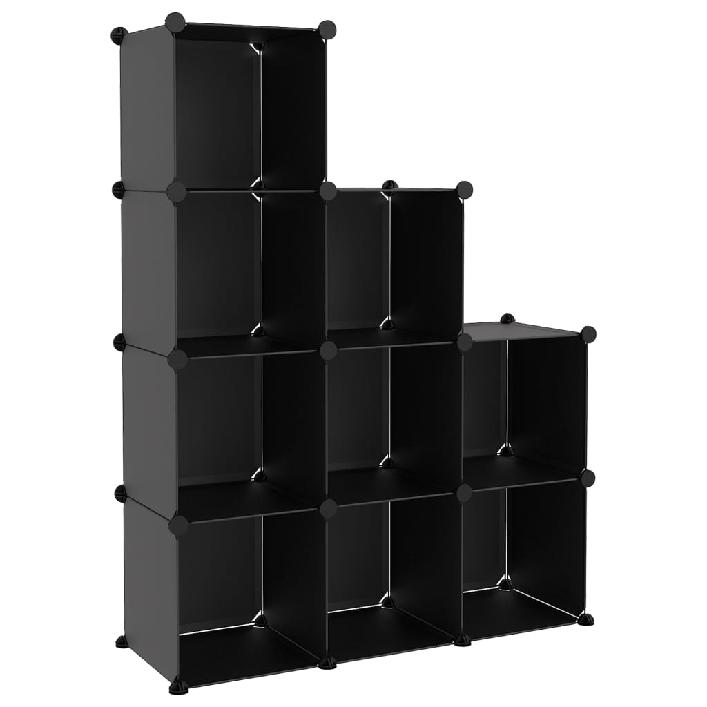 Regalsystem Mit 9 Würfeln Pp Schwarz
