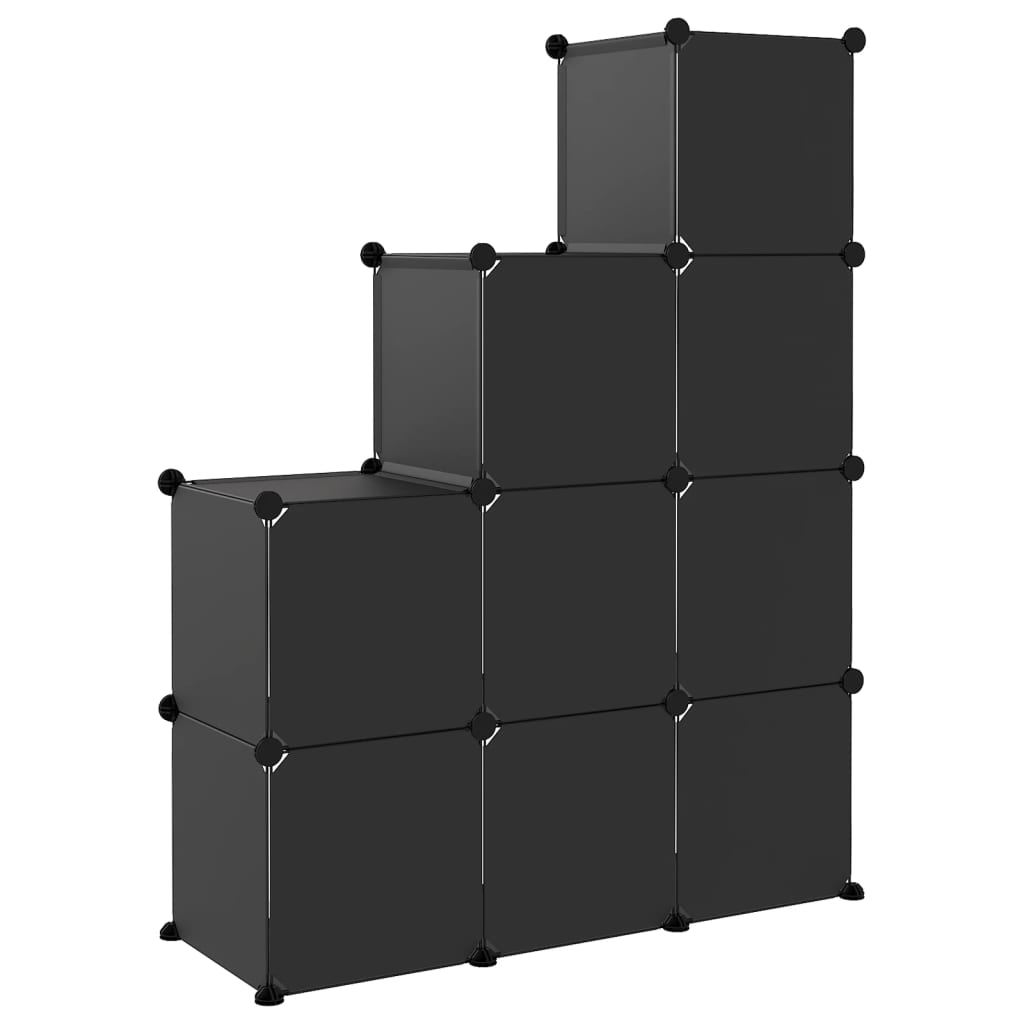 Regalsystem Mit 9 Würfeln Pp Schwarz
