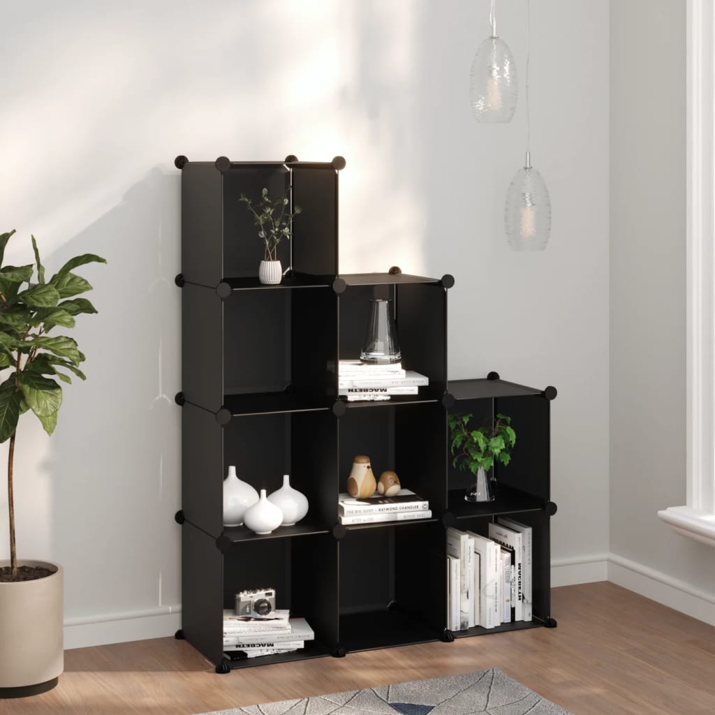 Regalsystem Mit 9 Würfeln Pp Schwarz