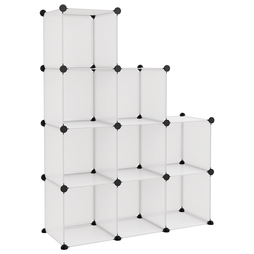 Regalsystem Mit 9 Würfeln Pp Transparent