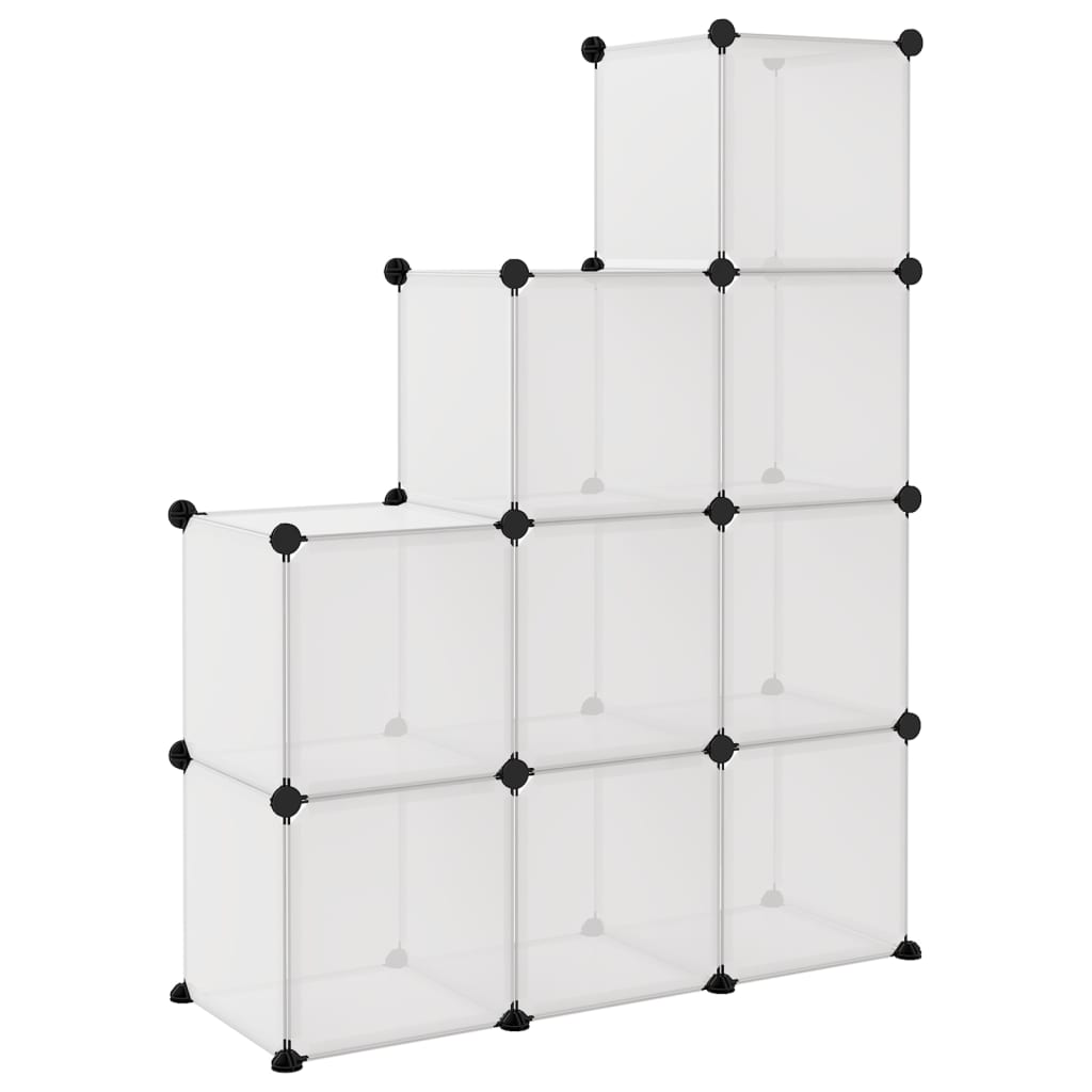 Regalsystem Mit 9 Würfeln Pp Transparent