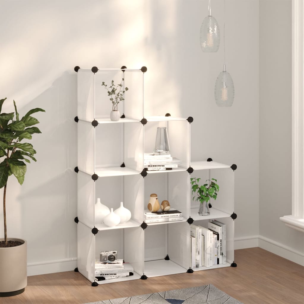 Regalsystem Mit 9 Würfeln Pp Transparent