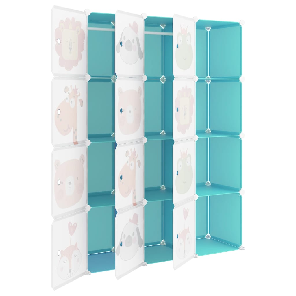 Kinderschrank Modular Mit 12 Würfeln Pp Grün