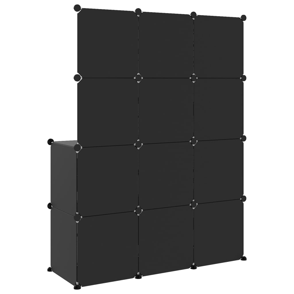 Kinderschrank Modular Mit 10 Würfeln Pp Schwarz