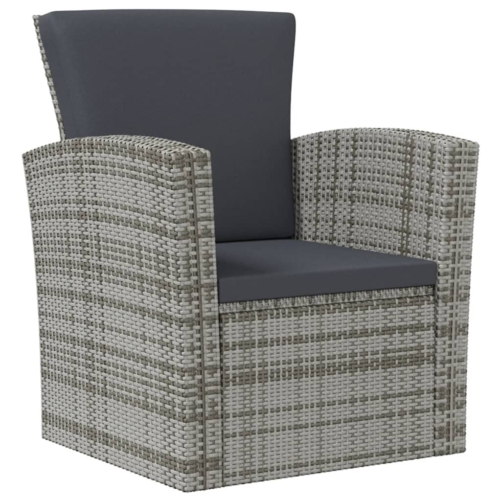 16-Tlg. Garten-Lounge-Set Mit Kissen Poly-Rattan