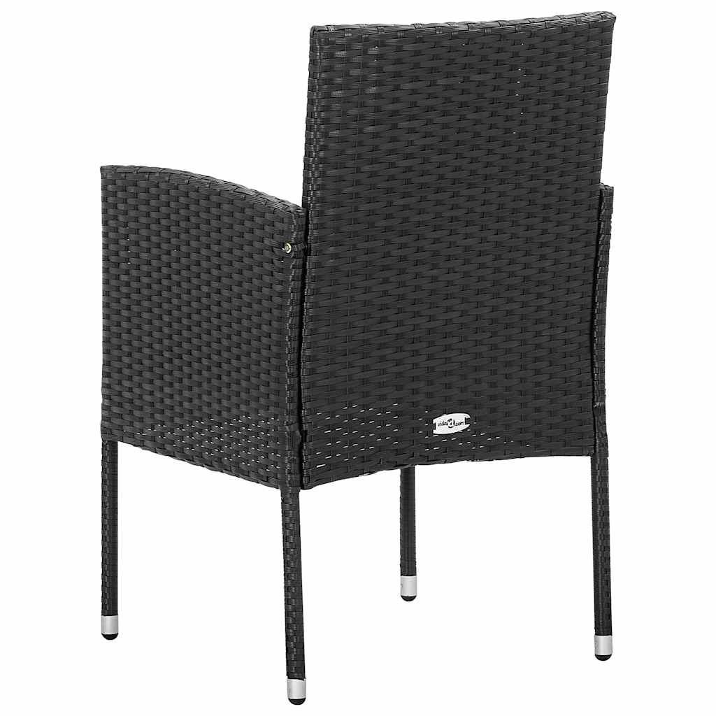 Gartenstühle Mit Kissen In 2 Stk. Poly Rattan