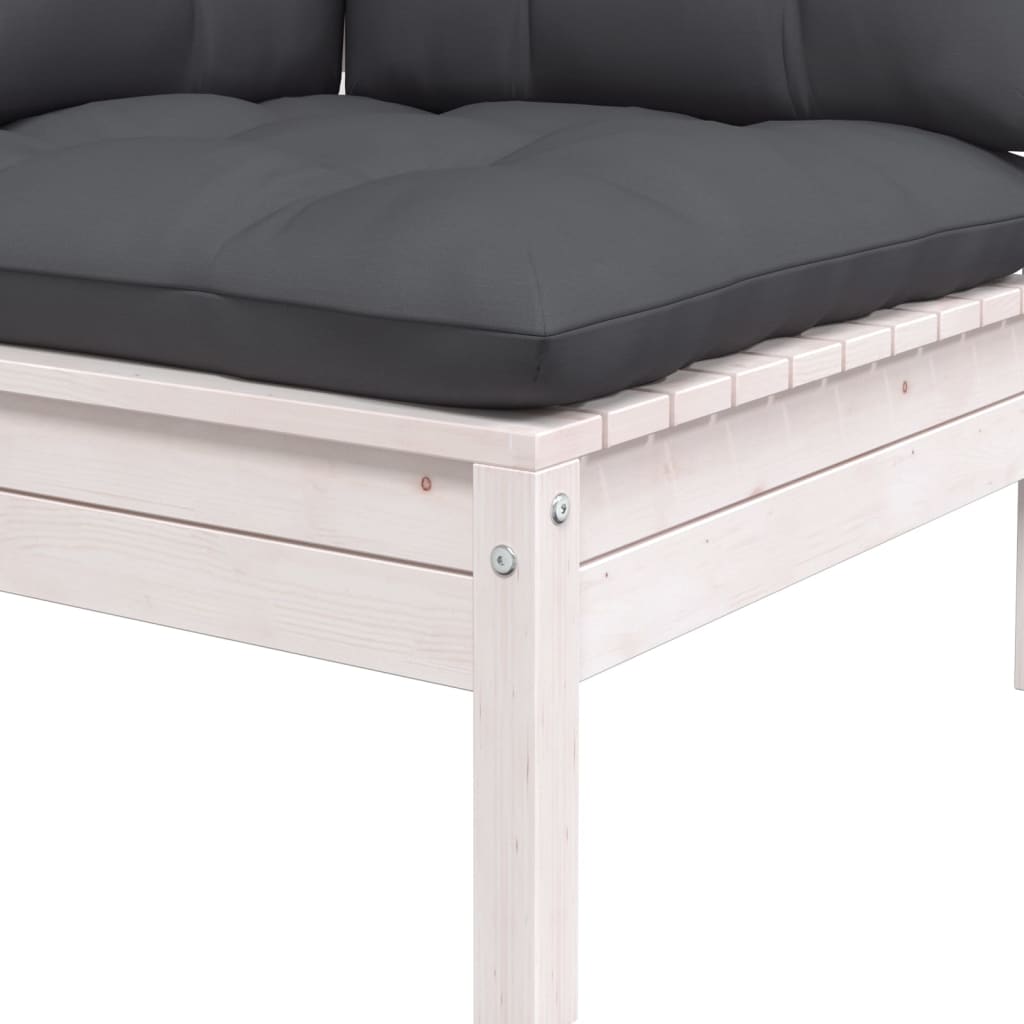 6-Tlg. Garten-Lounge-Set Mit Kissen Kiefer Massivholz