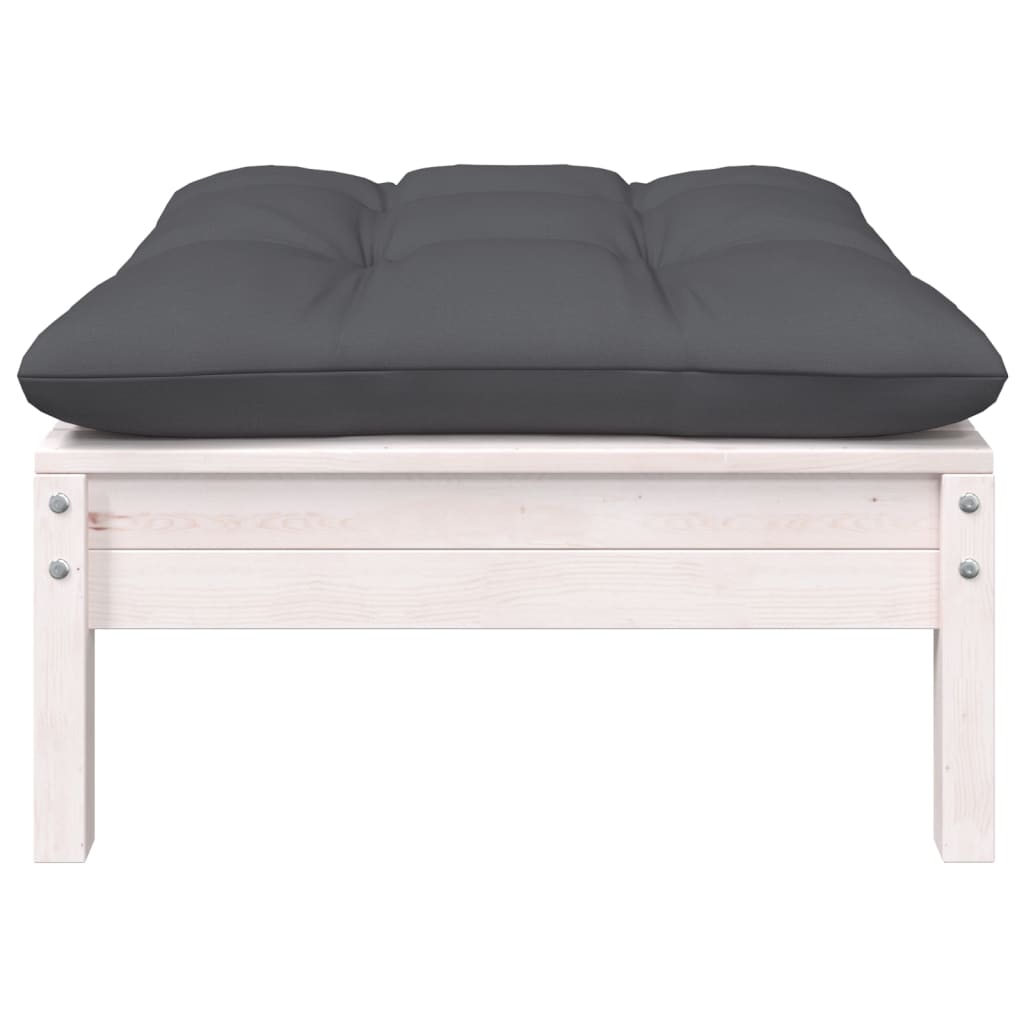 7-Tlg. Garten-Lounge-Set Mit Kissen Kiefer Massivholz