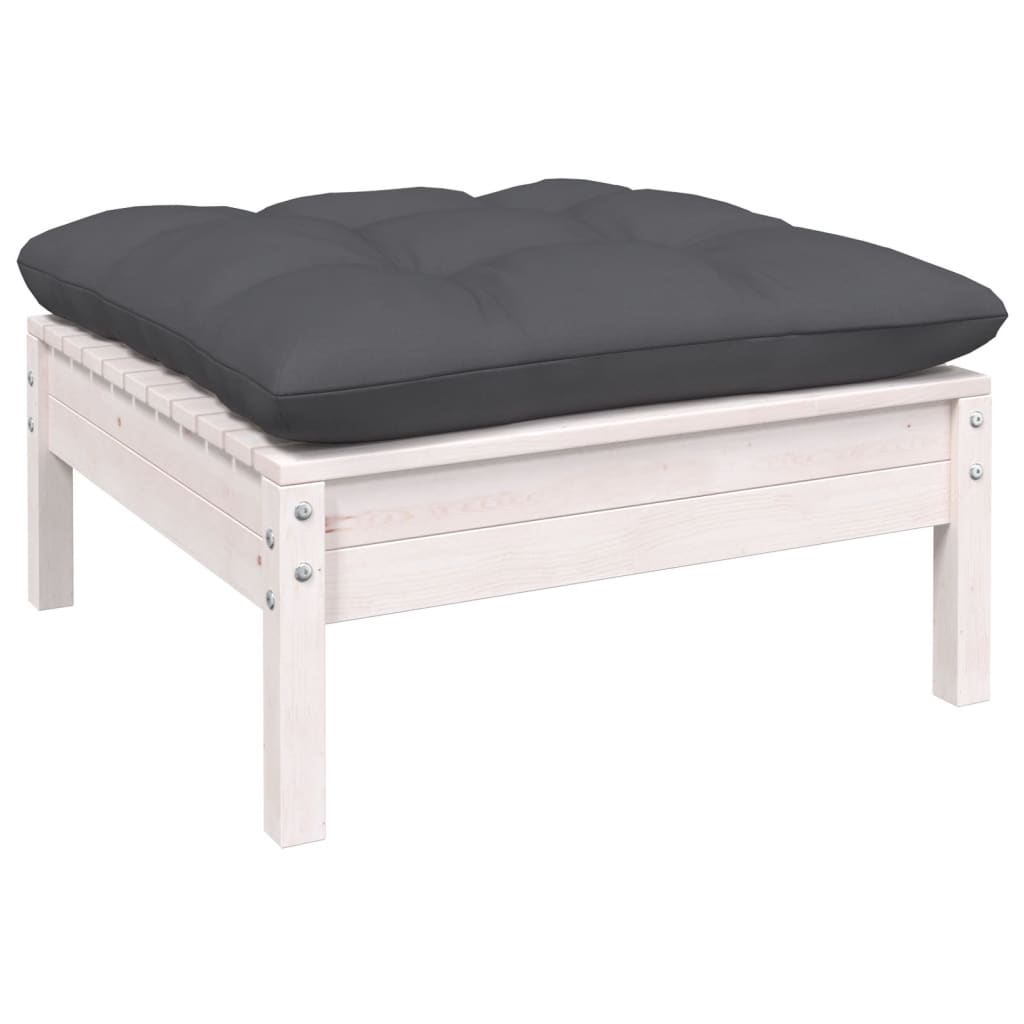 8-Tlg. Garten-Lounge-Set Mit Kissen Kiefernholz