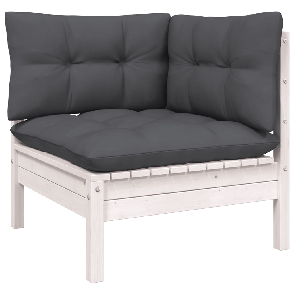 8-Tlg. Garten-Lounge-Set Mit Kissen Kiefernholz