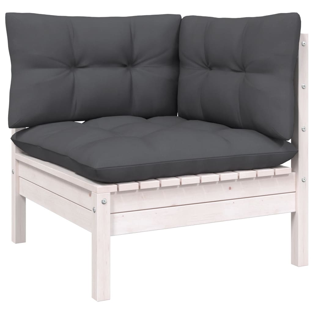 11-Tlg. Garten-Lounge-Set Mit Kissen Massivholz Kiefer