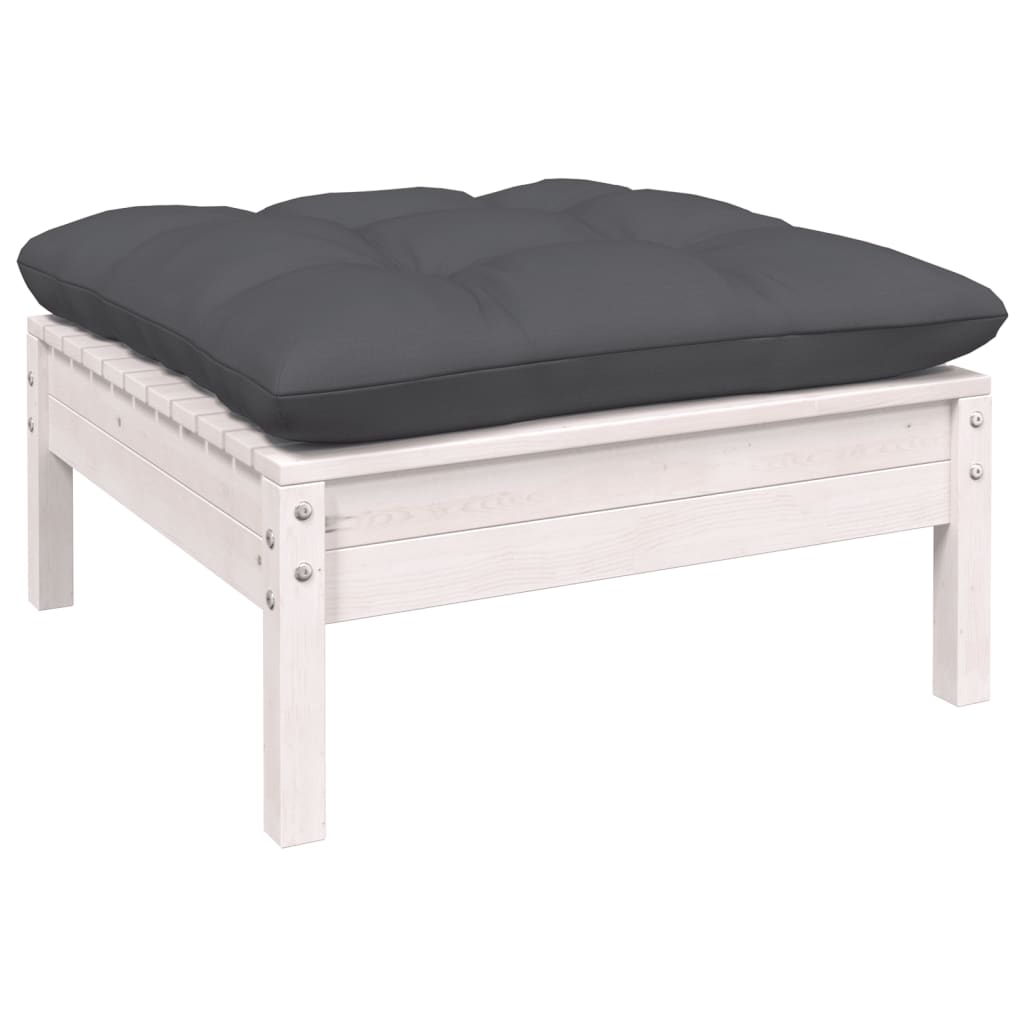 12-Tlg. Garten-Lounge-Set Mit Kissen Massivholz Kiefer