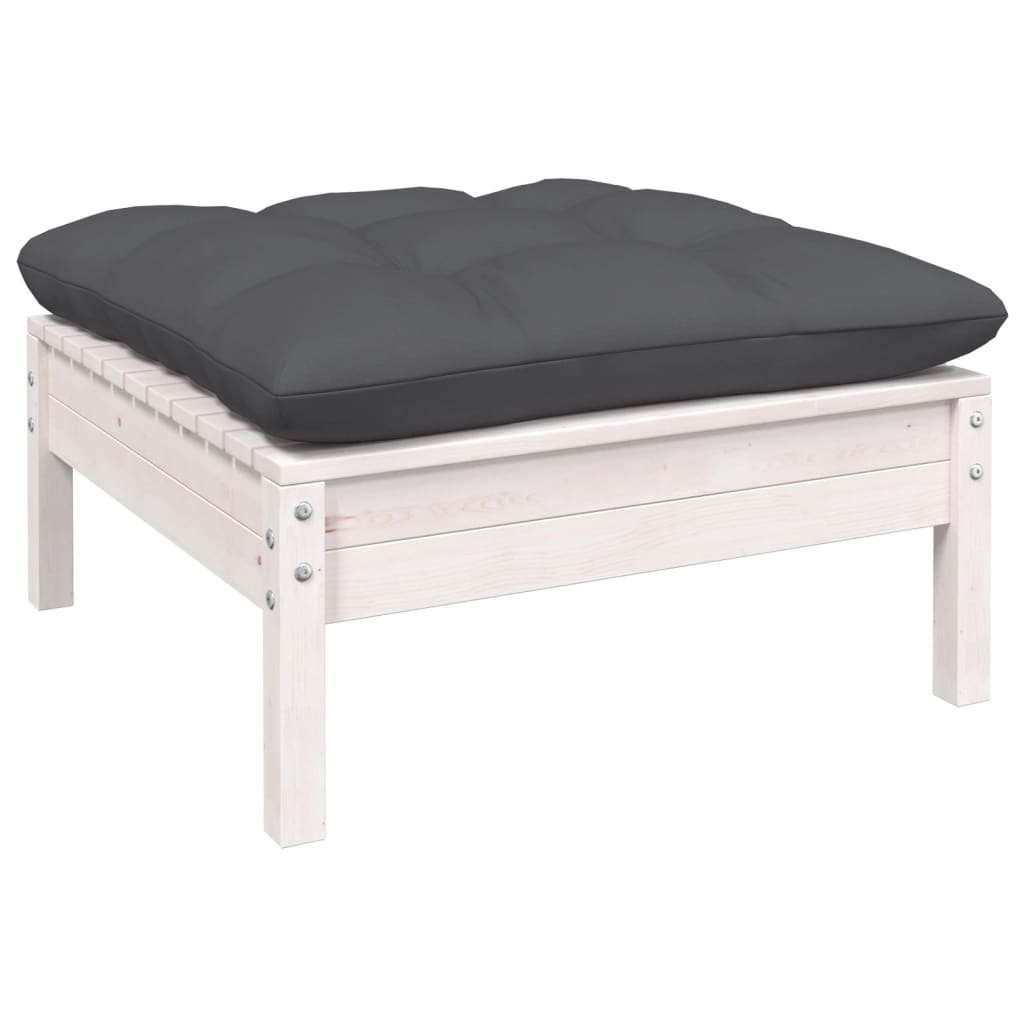 12-Tlg. Garten-Lounge-Set Mit Kissen Kiefernholz