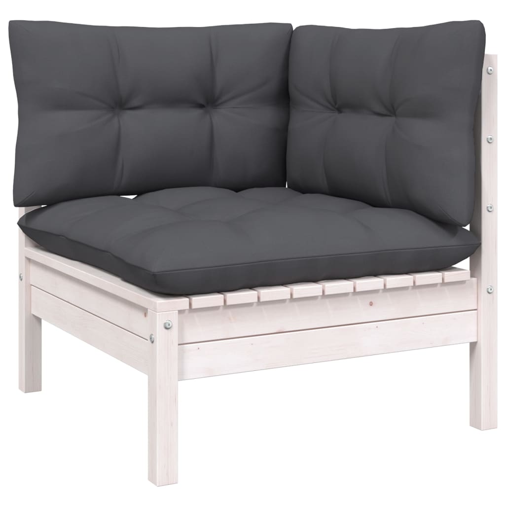 8-Tlg. Garten-Lounge-Set Mit Kissen Kiefernholz